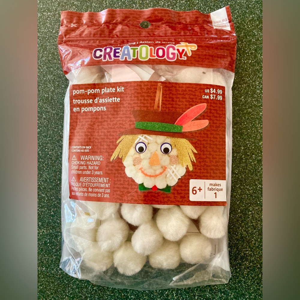 Creatology Pom Pom Scarecrow Plate Kit